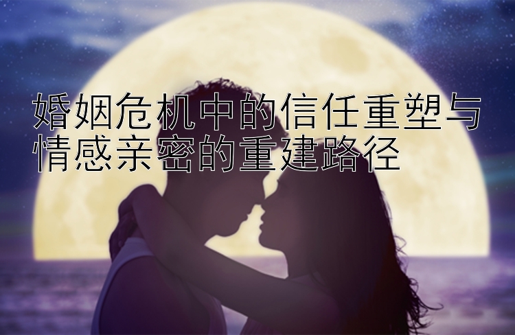 婚姻危机中的信任重塑与情感亲密的重建路径